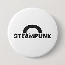 Botão de Design Minimalista Steampunk