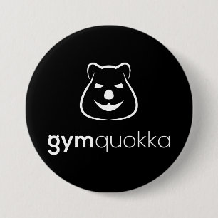 Bóton Redondo 7.62cm Botão de Expressão Gymquokka