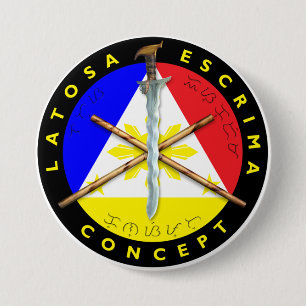 Bóton Redondo 7.62cm Botão de Latosa Escrima