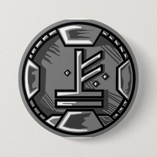 Bóton Redondo 7.62cm Botão de Mudalfaen (Frente)