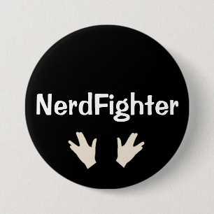 Bóton Redondo 7.62cm Botão de NerdFighter - DFTBA