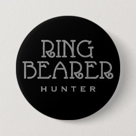 Bóton Redondo 7.62cm Botão de Nome de etiqueta da Glitter do Ring Beare