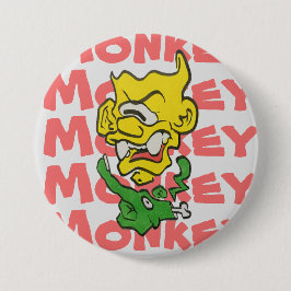 Bóton Redondo 7.62cm Botão de pata do macaco