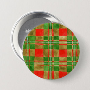 Bóton Redondo 7.62cm Botão de pino redondo MAC GREGOR TARTAN