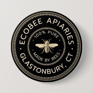 Bóton Redondo 7.62cm Botão de produto do apicultor
