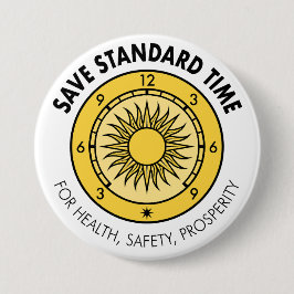 Bóton Redondo 7.62cm Botão do logotipo SST "For Health, Safety, Prosper