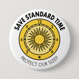 Bóton Redondo 7.62cm Botão do logotipo SST "Protect Our Sleep"