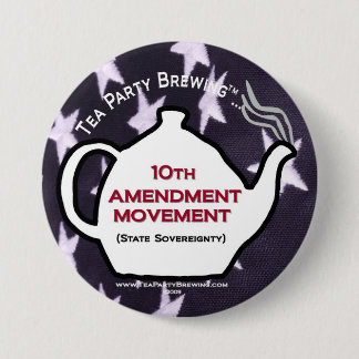 Bóton Redondo 7.62cm Botão do movimento da alteração do tea party