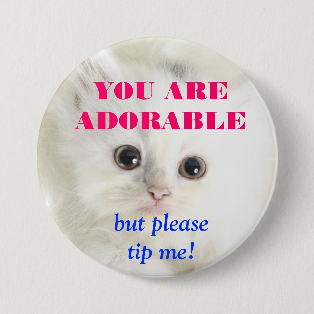 BÓTON REDONDO 7.62CM BOTÃO DO TIP (Frente)