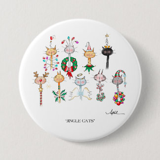 Bóton Redondo 7.62cm Botão dos GATOS do TINIR