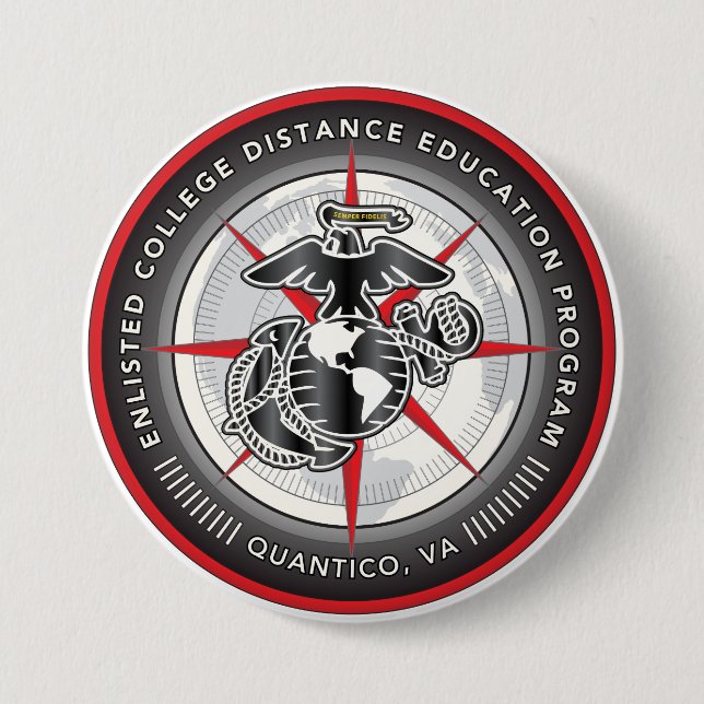 Bóton Redondo 7.62cm Botão ECDEP (Frente)