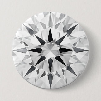 Bóton Redondo 7.62cm Botão Elegante Inspirado em Diamante de 3" - Desig