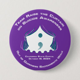 Bóton Redondo 7.62cm Botão Equipe