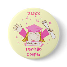 Botão feito sob encomenda da graduação do jardim