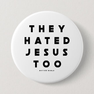 Bóton Redondo 7.62cm Botão Odiar