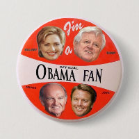 Botão oficial do fã de Obama