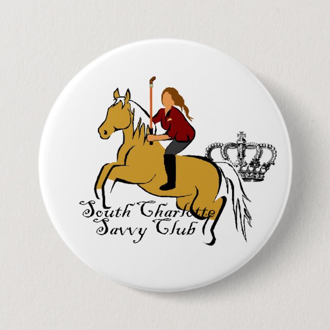 Bóton Redondo 7.62cm Botão oficial do logotipo de SCSC (Frente)