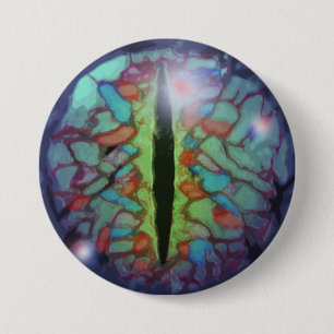 Bóton Redondo 7.62cm Botão Olho Dragão