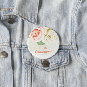 Bóton Redondo 7.62cm Botão Personalizado de Festa de Chás de Bebê Eu So