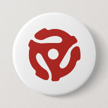 Botão Redondo do Audiófilo do Adaptador de 45 RPM