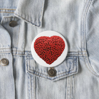 Bóton Redondo 7.62cm Botão redondo, grande, 3 polegadas