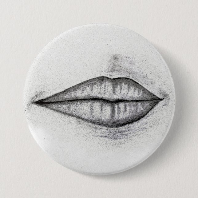 Bóton Redondo 7.62cm Botão redondo, grande, 3 polegadas (Frente)