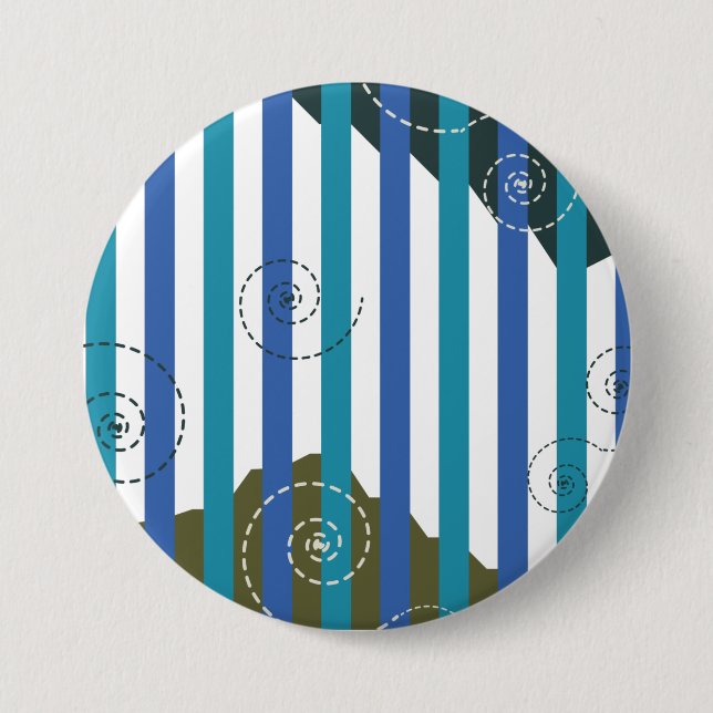 Bóton Redondo 7.62cm Botão Redondo, Grande, Botão De 3 Polegadas (Frente)