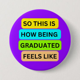 Bóton Redondo 7.62cm Botão redondo púrpura claro SO_THE_IS_HOW_BEING_GR