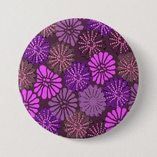 Bóton Redondo 7.62cm botão rosa japonês