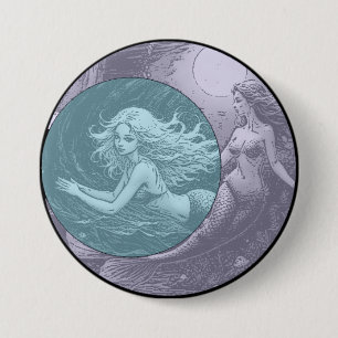 Bóton Redondo 7.62cm Botão Simbiologia de Gêmeos