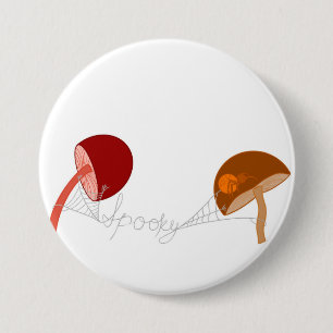 Bóton Redondo 7.62cm Botão Spooky Cozy