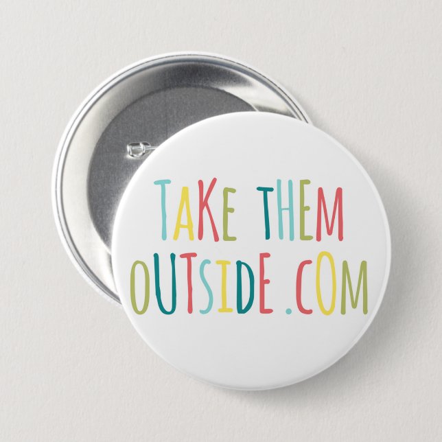 Bóton Redondo 7.62cm Botão - tome-os fora (Frente & Verso)