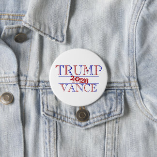 Bóton Redondo 7.62cm Botão Trump Vance 2024 2028