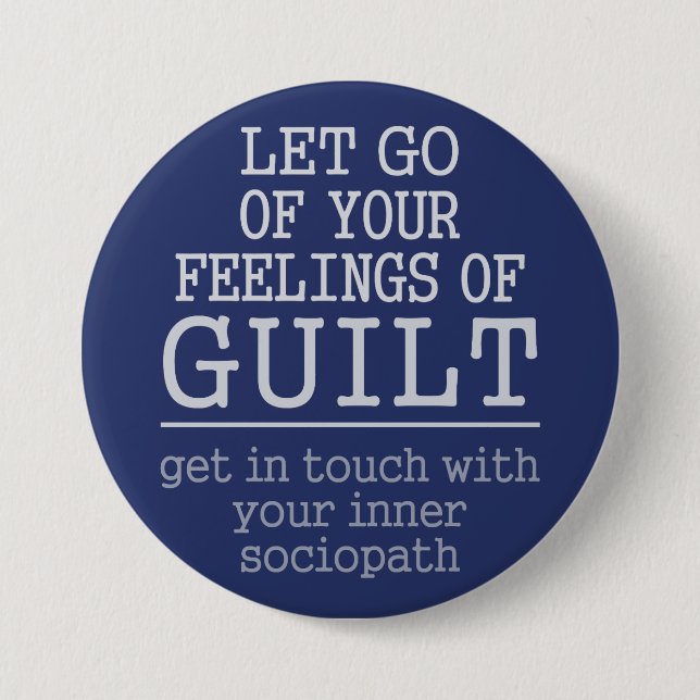 Bóton Redondo 7.62cm Botões de Autoconhecimento engraçados (Frente)