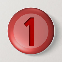 Bóton Redondo 7.62cm Botões de Bola de Uma Sleek