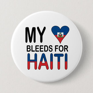 Bóton Redondo 7.62cm Botões dos namorados do alivio de Haiti