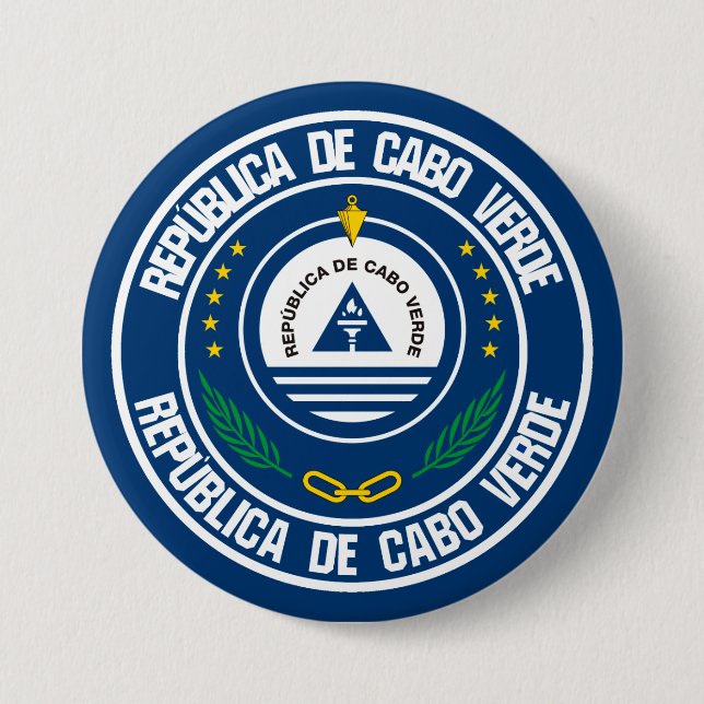 Bóton Redondo 7.62cm Cabo Verde Round Emblem (Frente)