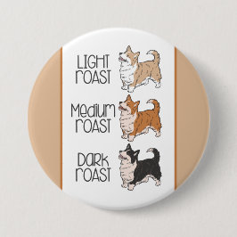 Bóton Redondo 7.62cm Cachorro e café