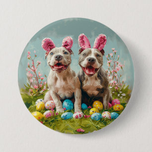 Bóton Redondo 7.62cm Cães Touro-páscoa