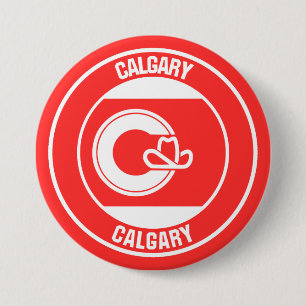 Bóton Redondo 7.62cm Calgary Columbia Round Emblem