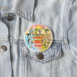 Bóton Redondo 7.62cm Califórnia Sunset