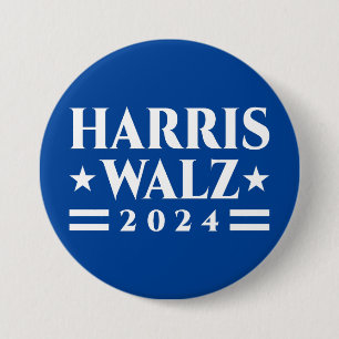 Bóton Redondo 7.62cm Campanha eleitoral de Harris Walz 2024