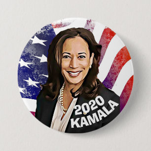 Bóton Redondo 7.62cm Candidato da eleição presidencial de Kamala Harr