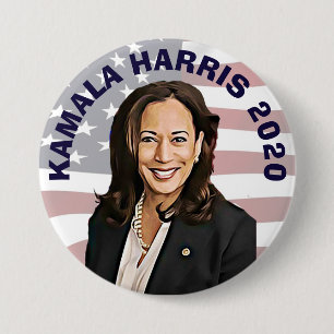 Bóton Redondo 7.62cm Candidato da eleição presidencial de Kamala Harr