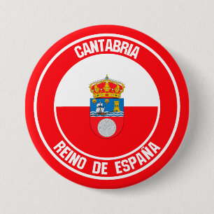 Bóton Redondo 7.62cm Cantabria Round Emblem