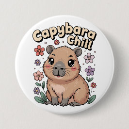 Bóton Redondo 7.62cm Capybara Relax