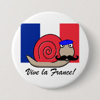 Caracol francês do Dia da Bastilha em um Beret