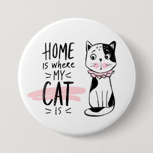 Bóton Redondo 7.62cm Cat Lover
