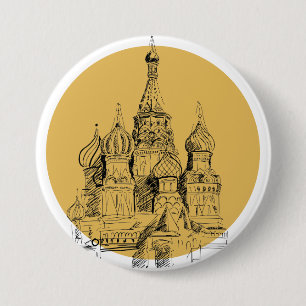 Bóton Redondo 7.62cm Catedral de Moscou