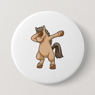Bóton Redondo 7.62cm Cavalo no laboratório de dança de salto